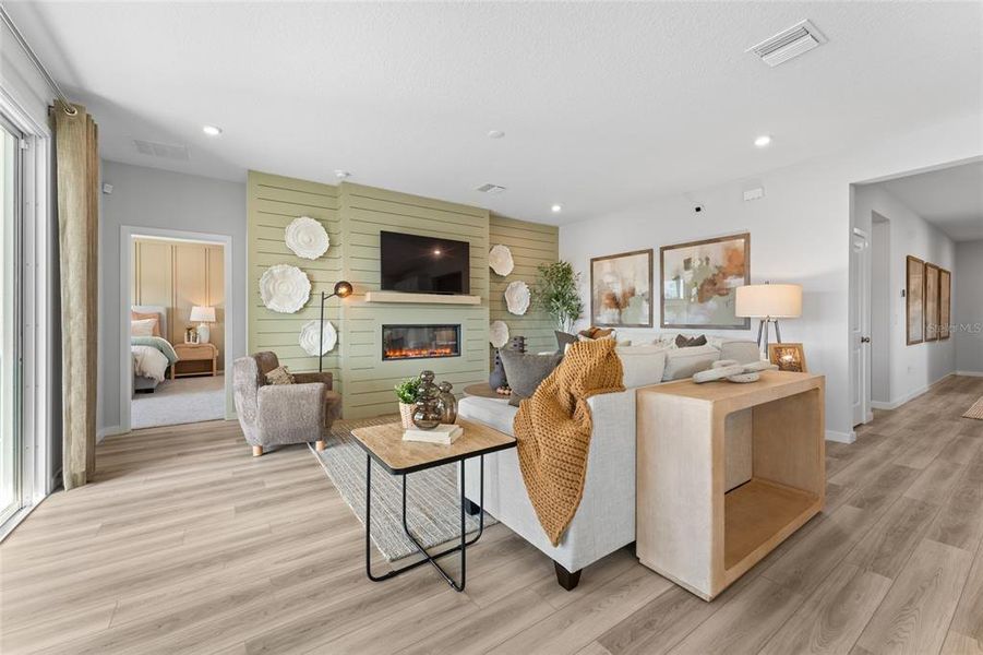 Furnished interior view inside a new home in The Cypress Series at Reserve East, Flagler Beach (Image 31). Furnished interior view inside a new home in The Cypress Series at Reserve East, Flagler Beach (Image 31).