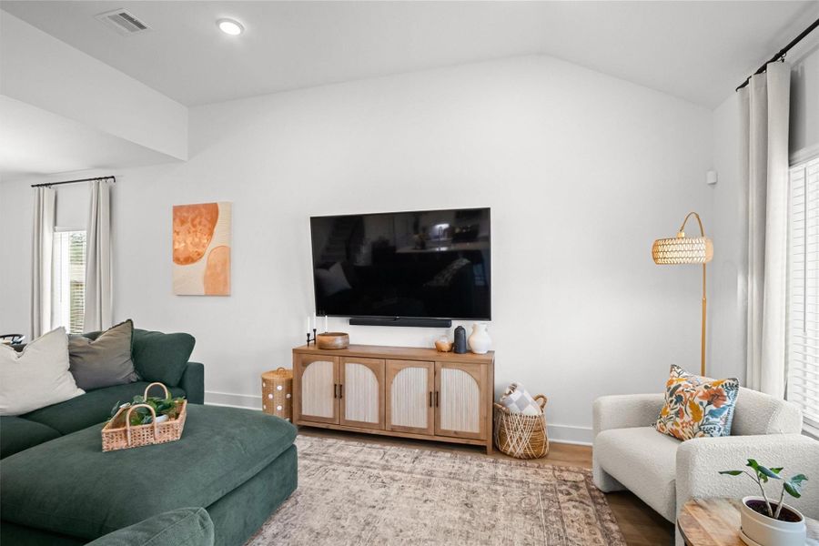 Furnished interior view inside a new home in Lone Star Landing, Montgomery (Image 26).