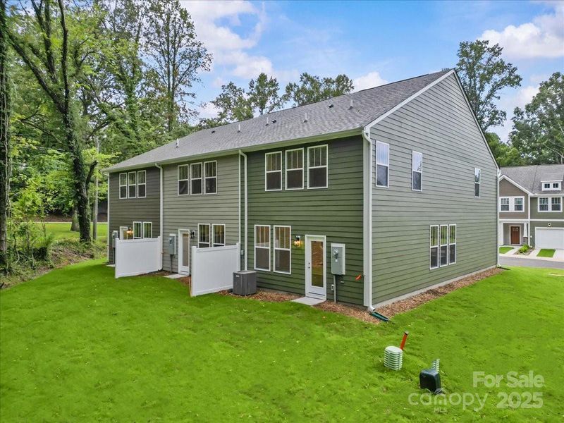 Exterior details and patio area of a home in Clayton Crossing, Arden (Image 4). Exterior details and patio area of a home in Clayton Crossing, Arden (Image 4).
