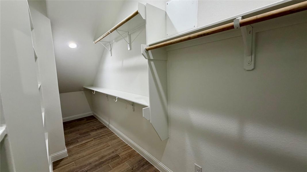 Primary closet