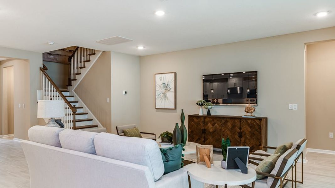 Representative furnished interior of a home built from the Armona by Taylor Morrison in Headwaters at Lofton Creek, Yulee (Image 10).