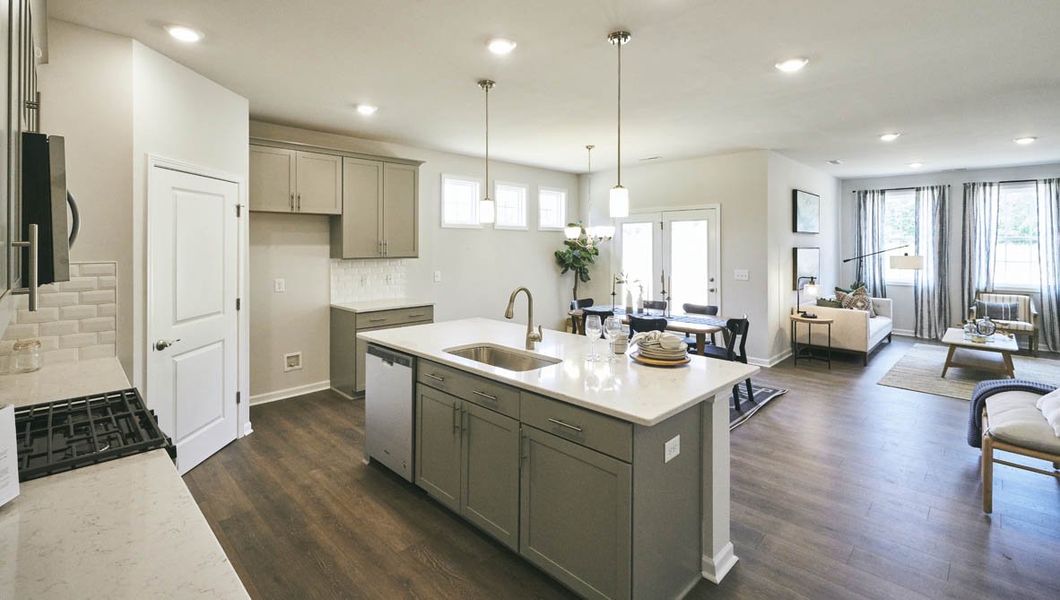 Representative furnished interior of a home built from the Dover by D.R. Horton in Quarry Hills - Freedom, Swepsonville (Image 28).
