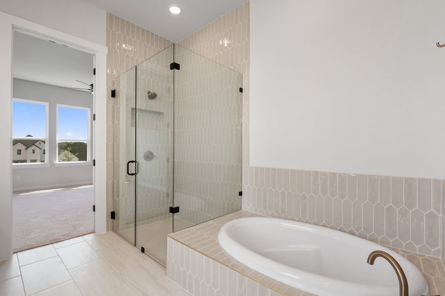 Furnished interior view inside a new home in Capitol Collection at Lariat, Liberty Hill (Image 12).