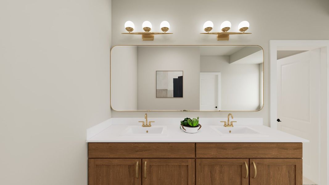 Representative interior finishes for a home built from the Laurel by Tri Pointe Homes in The Retreat at Harvest, Argyle (Image 20).