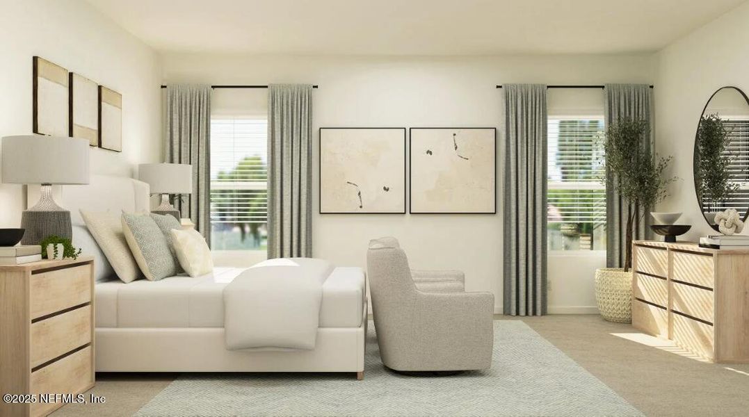 Furnished interior view inside a new home in Tributary: Tributary Royal Collection, Yulee (Image 7).