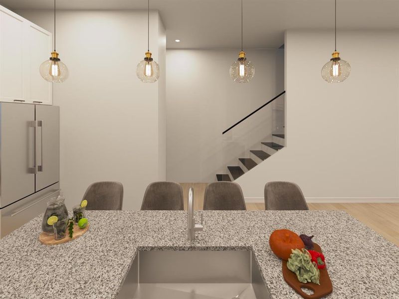 Furnished interior in a model home at Silver Falls in Houston (Image 6).