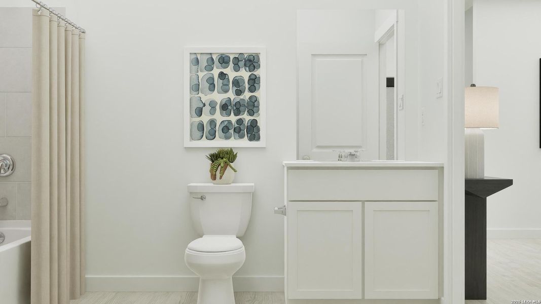 Furnished interior view inside a new home in Brookmill, San Antonio (Image 17).