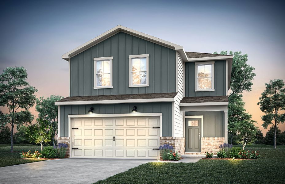 Representative exterior photo of a completed home built from the Oriole by Centex in Baxley Park, Jonesboro, GA (Image 1). Representative exterior photo of a completed home built from the Oriole by Centex in Baxley Park, Jonesboro, GA (Image 1).