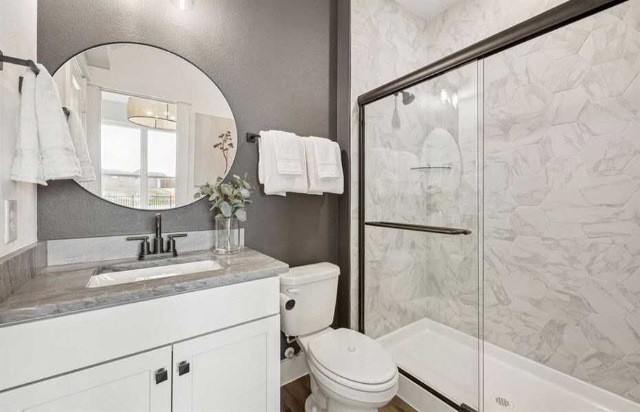 Secondary bathroom *model representation