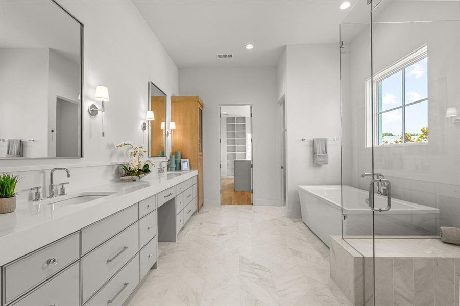 Furnished interior view inside a new home in , Fort Worth (Image 36). Furnished interior view inside a new home in , Fort Worth (Image 36).