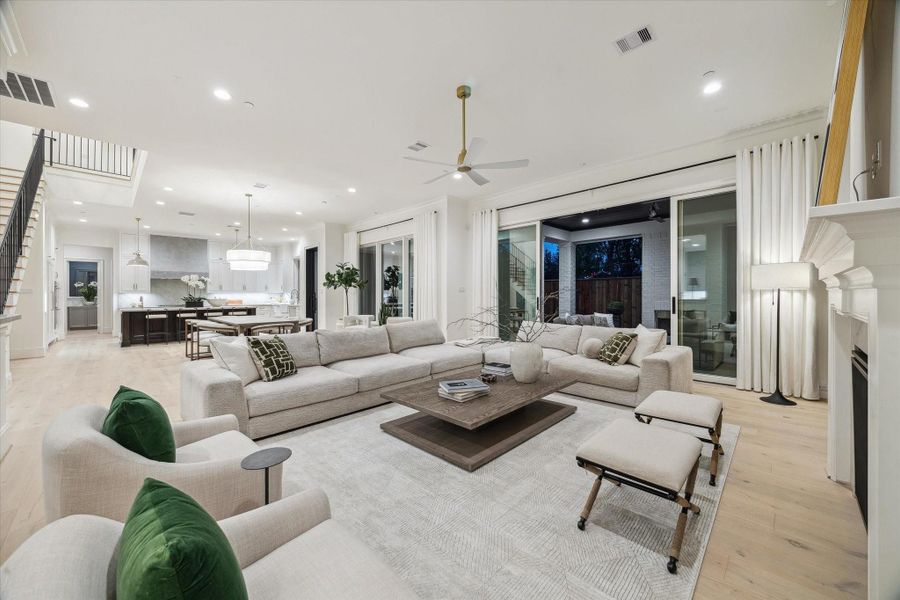 Furnished interior view inside a new home in , Houston (Image 30).