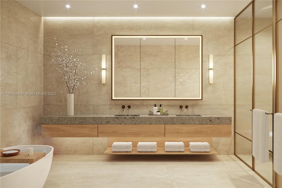 Furnished interior view inside a new home in Shell Bay, Hallandale Beach (Image 3).