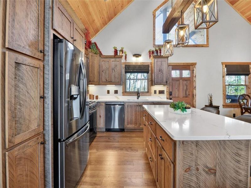 Furnished interior view inside a new home in , Ellijay (Image 64).
