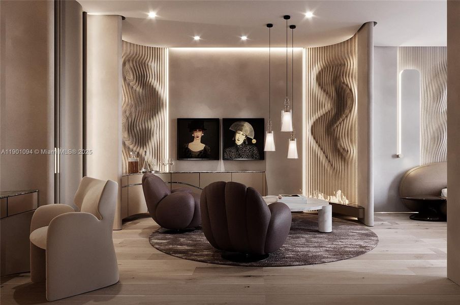 Furnished interior view inside a new home in , Golden Beach (Image 8). Furnished interior view inside a new home in , Golden Beach (Image 8).