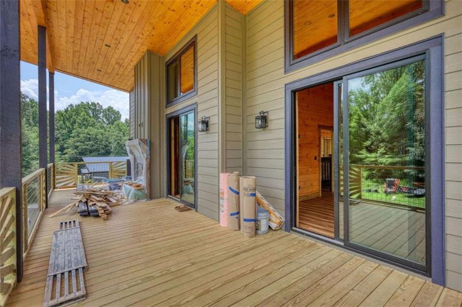 Exterior details and patio area of a home in , Blue Ridge (Image 23).