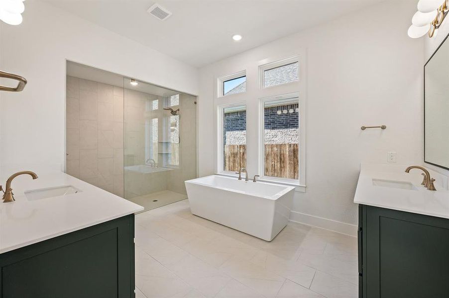 Furnished interior view inside a new home in Parks of Aledo, Aledo (Image 10).