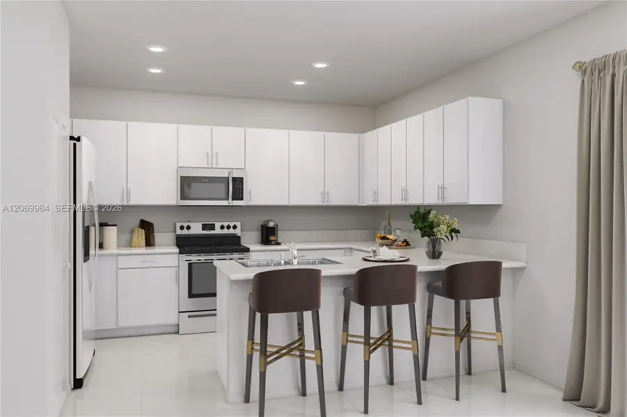 Furnished interior view inside a new home in Breezewood, Miami (Image 3).