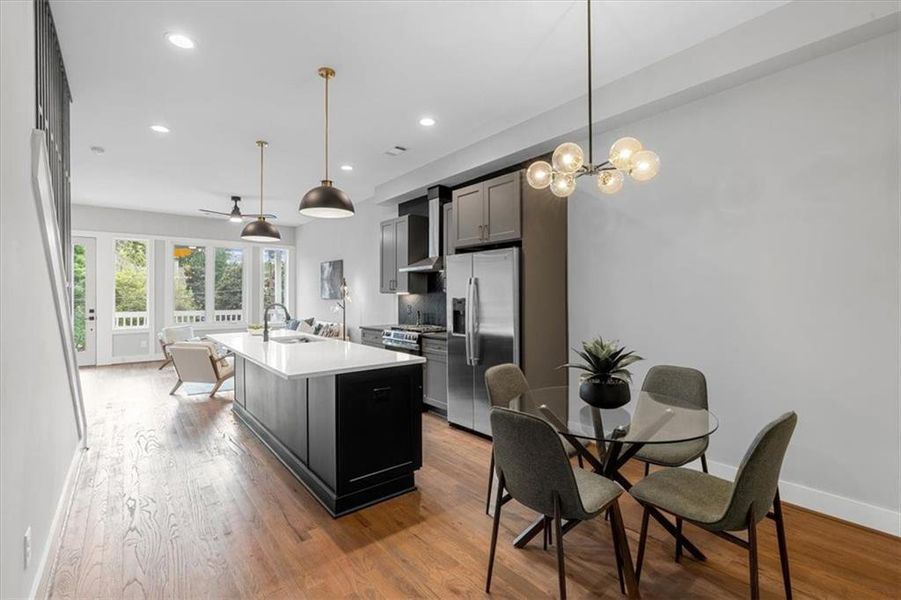 Furnished interior view inside a new home in , Atlanta (Image 15).