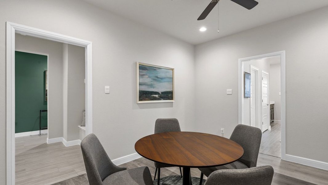 Furnished interior view inside a new home in Treeline, Justin (Image 27).