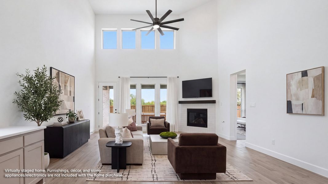 Furnished interior view inside a new home in Mustang Lakes, Celina (Image 7).