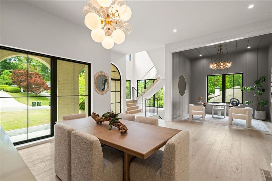 Furnished interior view inside a new home in , Atlanta (Image 35).