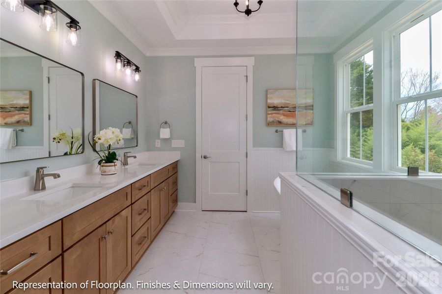 Furnished interior view inside a new home in , Mooresville (Image 27).