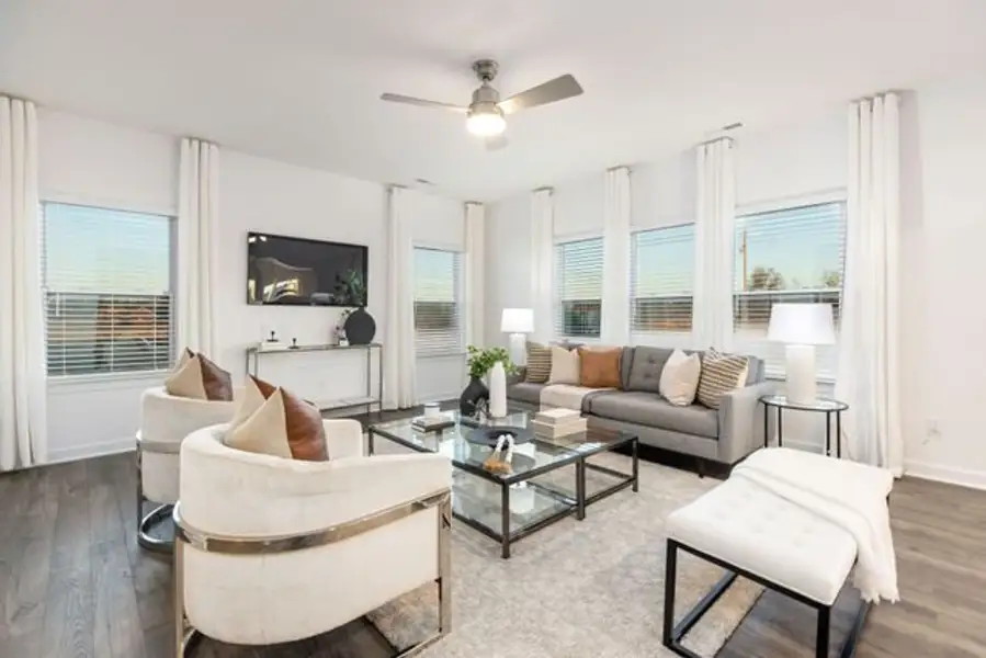 Representative furnished interior of a home built from the Calhoun by True Homes in Gatehouse Manor, Winston-Salem (Image 10).