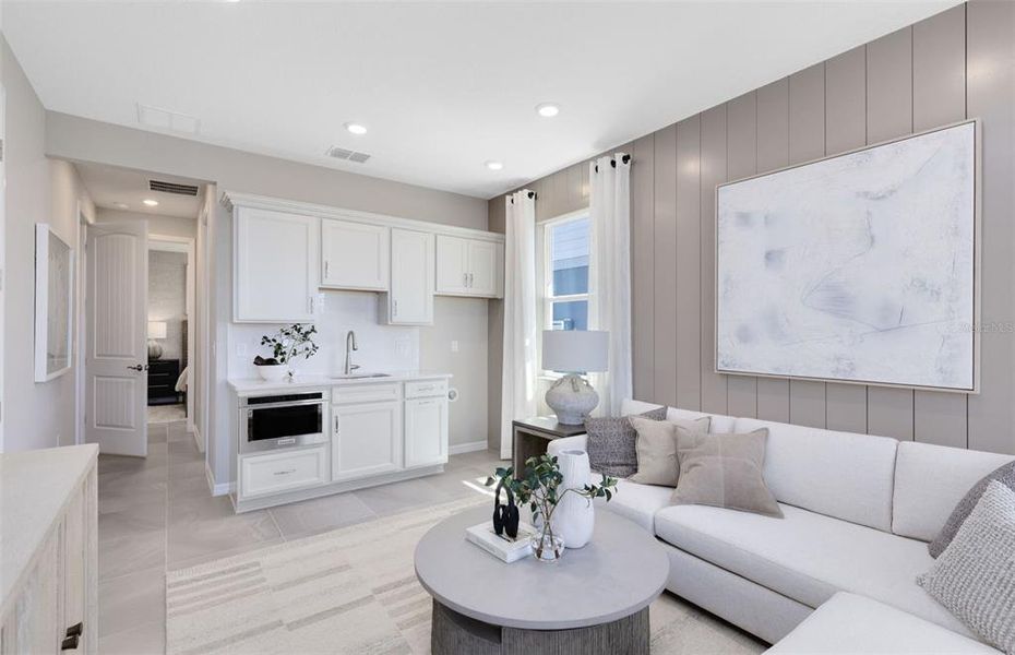 Furnished interior view inside a new home in Riverwood, Zephyrhills (Image 16).