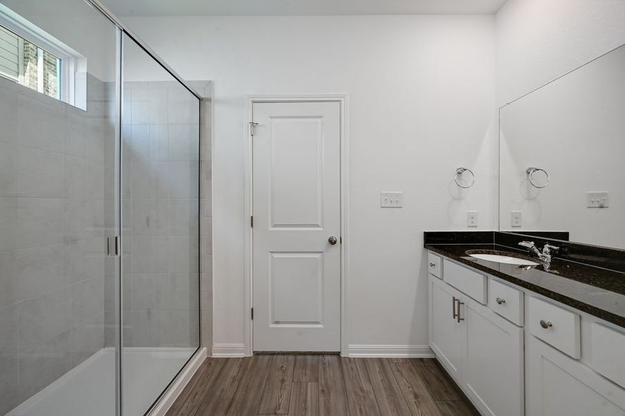 Furnished interior view inside a new home in Emory Crossing 40s, Hutto (Image 9). Furnished interior view inside a new home in Emory Crossing 40s, Hutto (Image 9).