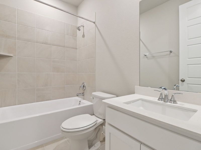 Furnished interior view inside a new home in Sanford Farms - Classic Series, Waller (Image 6). Furnished interior view inside a new home in Sanford Farms - Classic Series, Waller (Image 6).