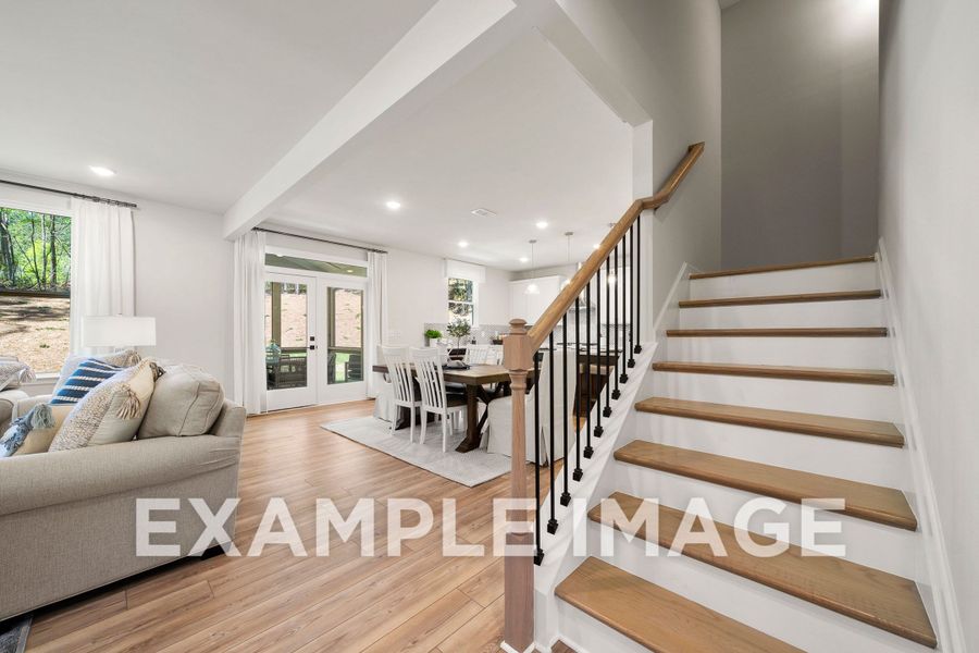 Representative furnished interior of a home built from the The Hickory B by Davidson Homes LLC in Cedar Farms, Winder (Image 9).