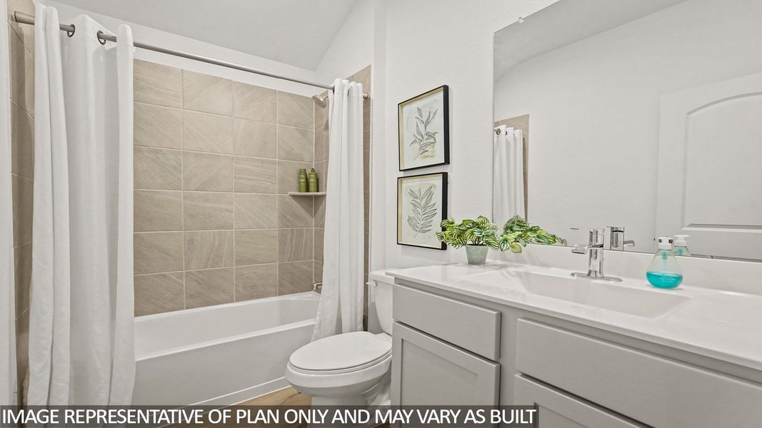 Furnished interior view inside a new home in Newport Pointe, Crosby (Image 4).