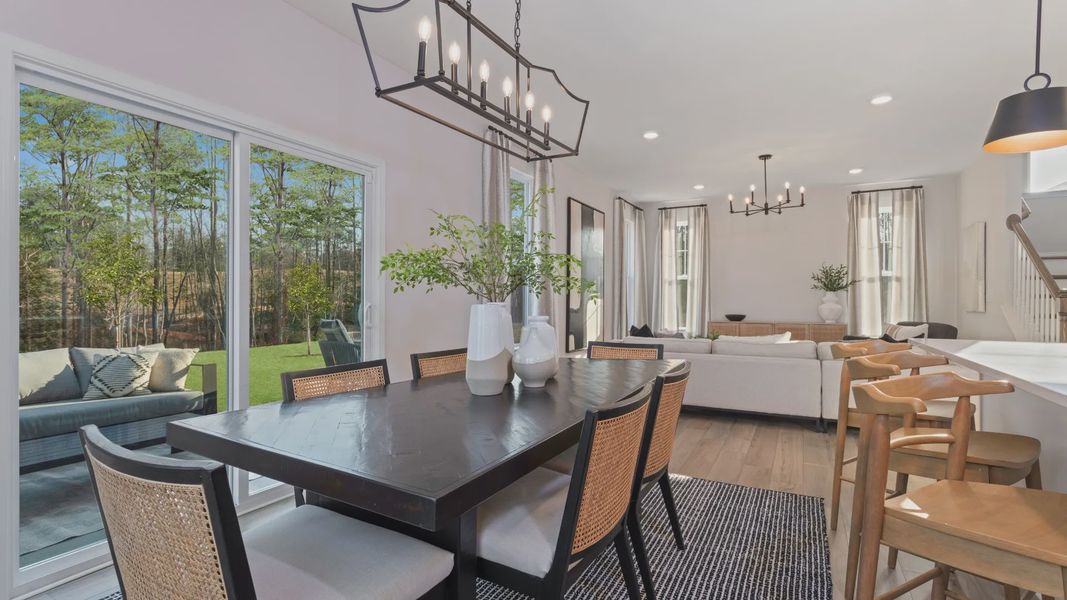 Furnished interior view inside a new home in Sidney Creek Single Family, Zebulon (Image 25).