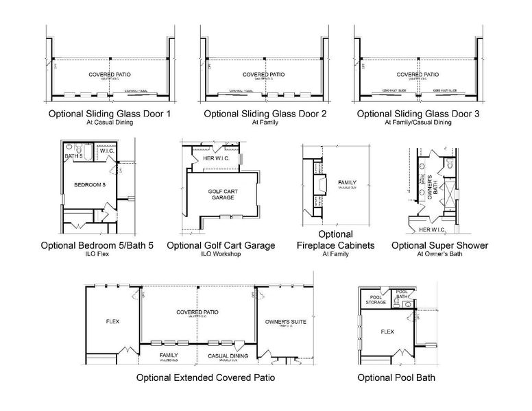 2D floor plan layout for the 3458 by Gracepoint Homes in Chapel Bend, Montgomery, TX (Image 4). 2D floor plan layout for the 3458 by Gracepoint Homes in Chapel Bend, Montgomery, TX (Image 4).