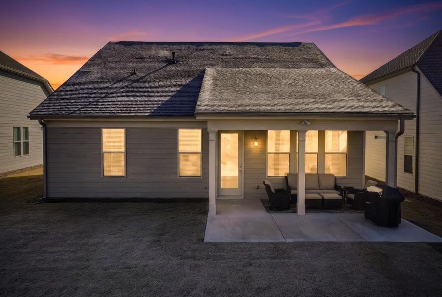 Exterior details and patio area of a home in , Hoschton (Image 4).