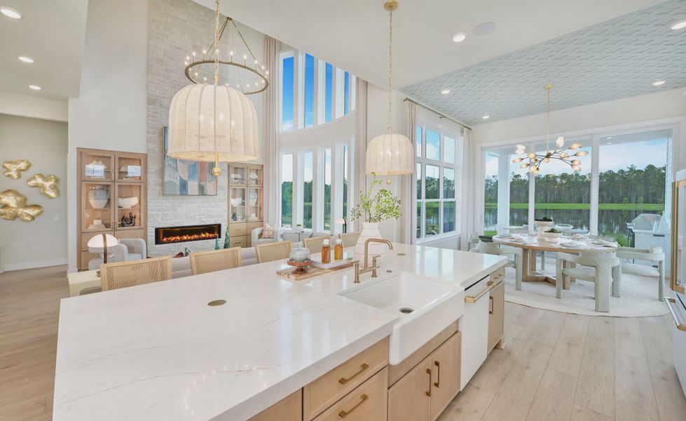 Furnished interior view inside a new home in Weslyn Park at Sunbridge, St. Cloud (Image 8).