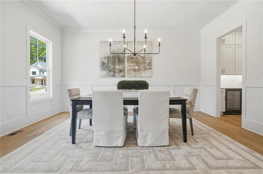 Furnished interior view inside a new home in , Atlanta (Image 9).