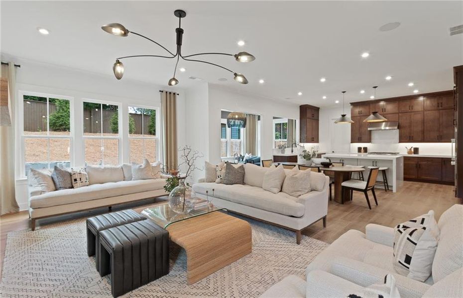 Furnished interior view inside a new home in Sterling Pointe, Cumming (Image 18).