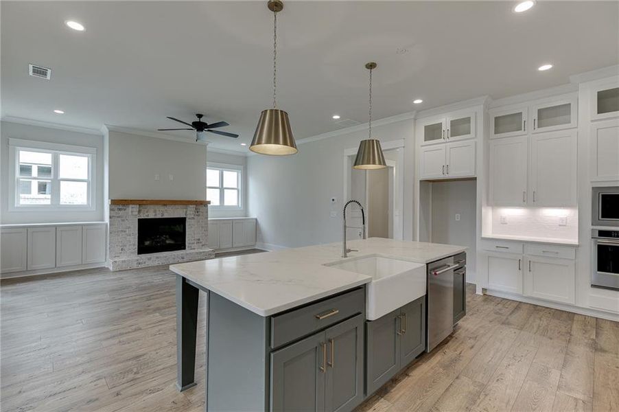 Furnished interior view inside a new home in , Buford (Image 20).