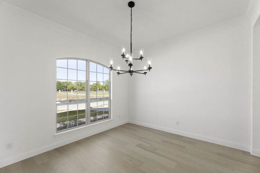 Representative unfurnished interior of a home built from the Hadley by Windsor Homes in Winding Creek, Rockwall (Image 18).