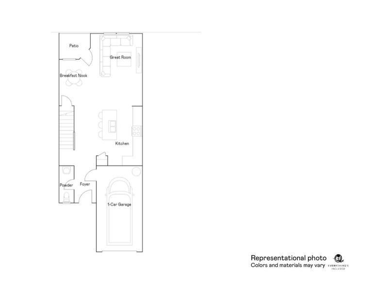 2D floor plan layout of this home in Bakers Creek, Kannapolis, NC (Image 3).