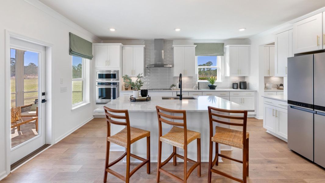 Furnished interior view inside a new home in The Oaks, Goose Creek (Image 16).