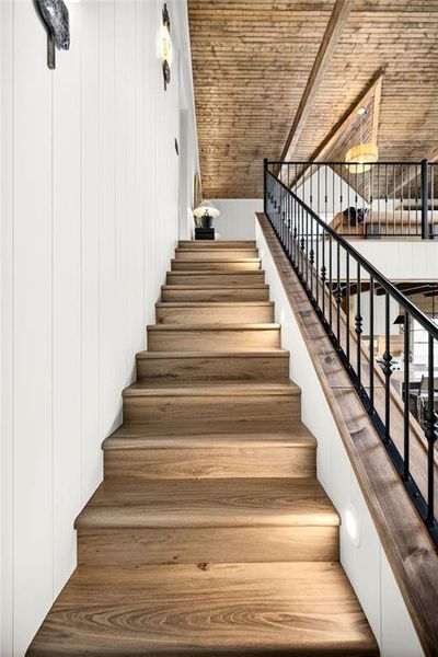 Close-up of interior finishes inside a home in , Ellijay (Image 21).