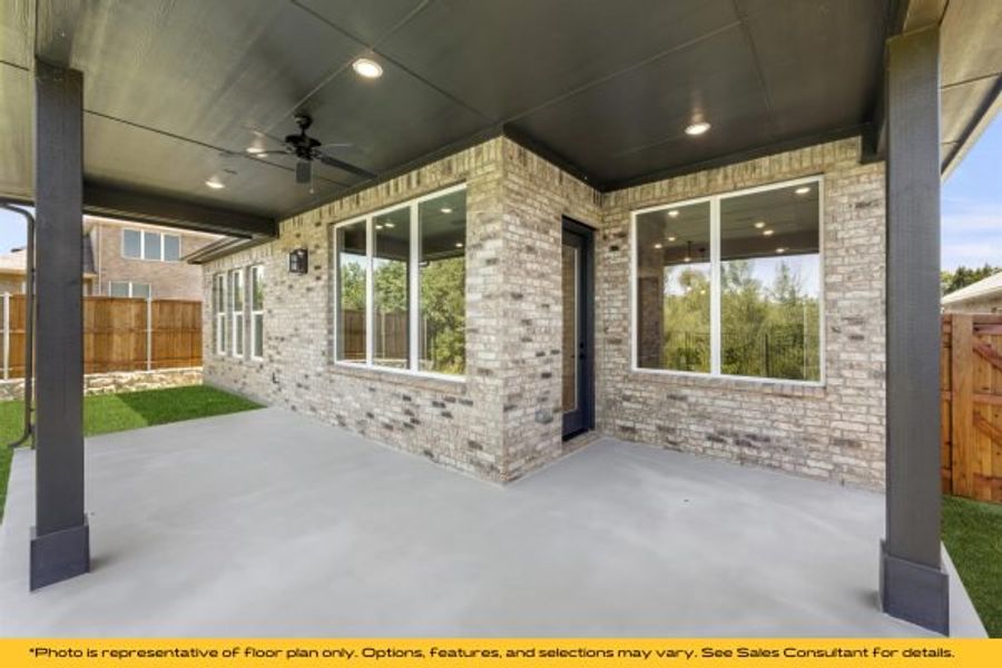 Representative exterior details of a home built from the The Cayman by Stonefield Homes in The Highlands, Rockwall (Image 46).