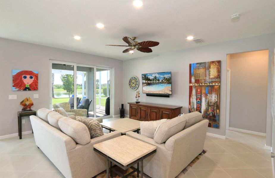 Furnished interior view inside a new home in , Port St. Lucie (Image 43).