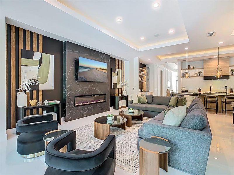 Furnished interior view inside a new home in , Reunion (Image 4). Furnished interior view inside a new home in , Reunion (Image 4).