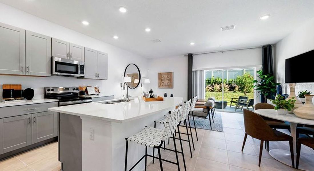 Furnished interior view inside a new home in The Townhomes at Azario Lakewood Ranch, Bradenton (Image 5). Furnished interior view inside a new home in The Townhomes at Azario Lakewood Ranch, Bradenton (Image 5).