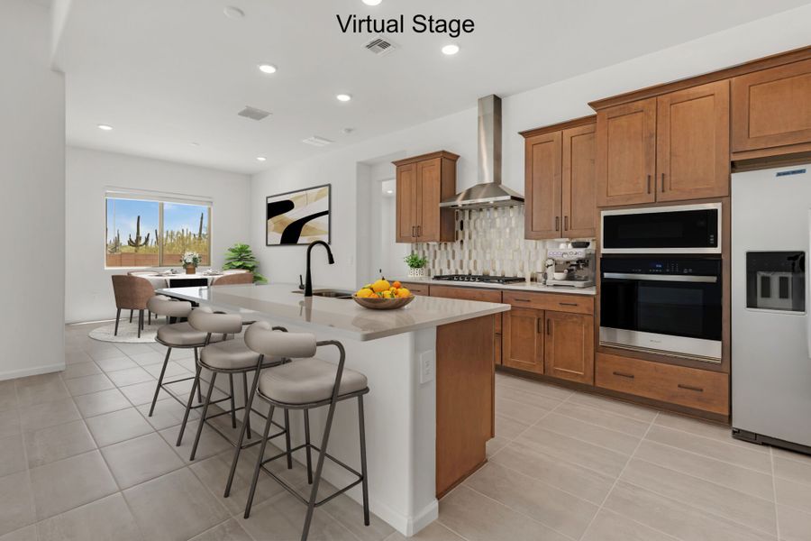 Furnished interior view inside a new home in Saguaro Reserve II, Marana (Image 5). Furnished interior view inside a new home in Saguaro Reserve II, Marana (Image 5).