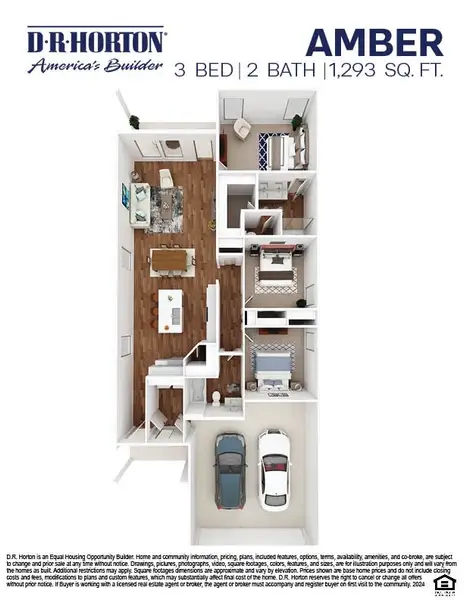 2D floor plan layout of this home in Lake Conroe Cove, Willis, TX (Image 3).