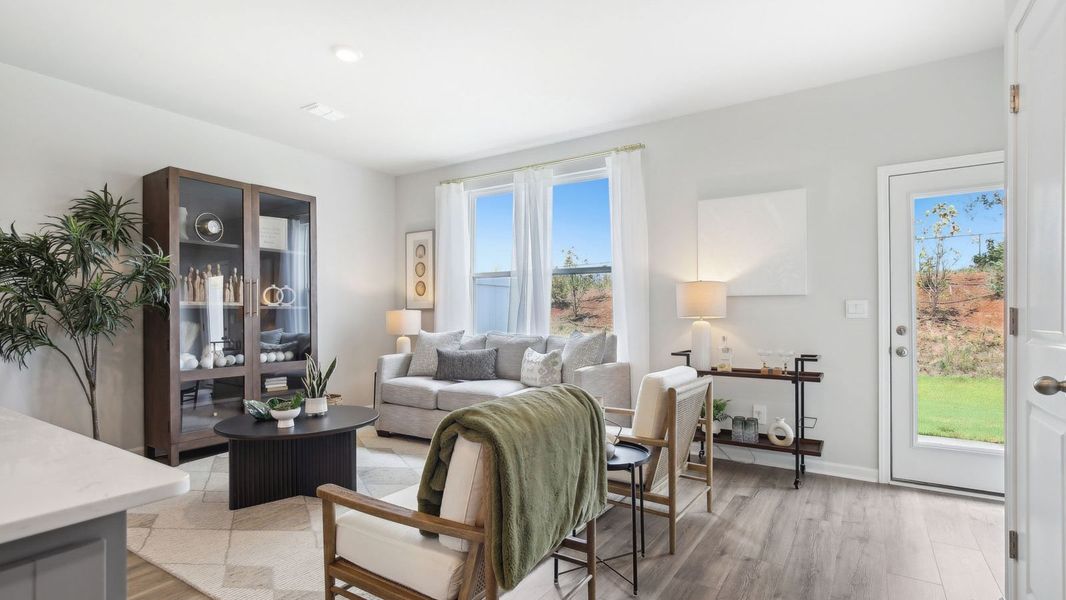 Furnished interior view inside a new home in River Landing Townhomes, Murfreesboro (Image 9).